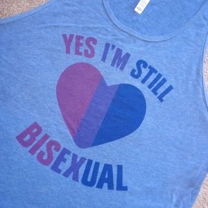 Bi Pride Tank - yes I’m still bisexual